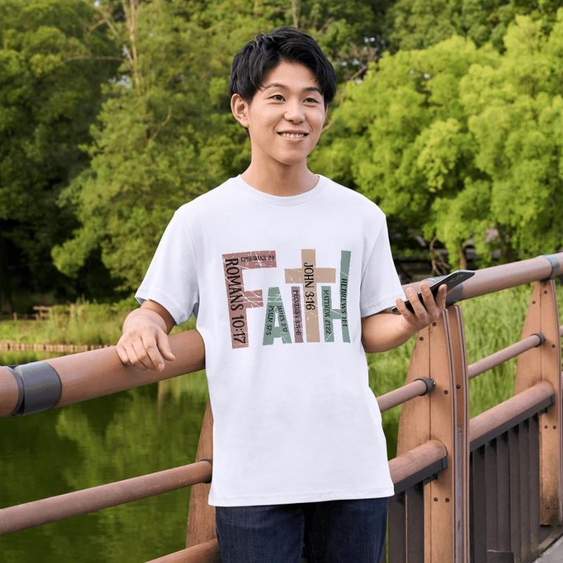 Áo Thun Nam Nữ Cổ Tròn Cao Cấp Minh Nhật 69 Phông Tay Ngắn Faith Unisex