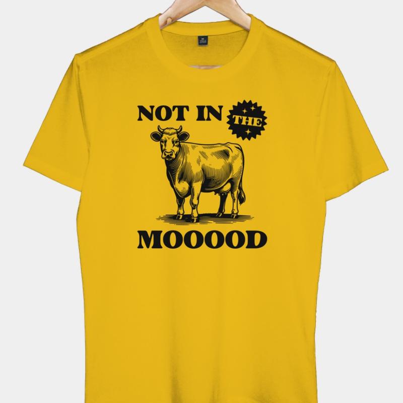 Áo Thun Nam Nữ Cổ Tròn Cao Cấp Minh Nhật 69 Phông Tay Ngắn Not In The Mooood - Unisex