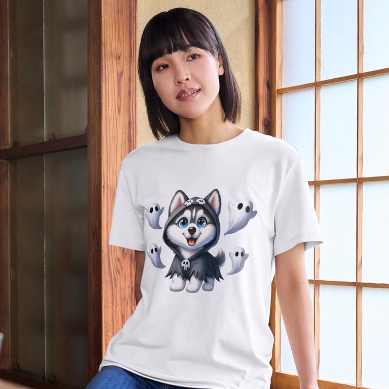 Áo Thun Nam Nữ Cổ Tròn Cao Cấp Minh Nhật 69 Phông Tay Ngắn Ghost Dogs Unisex - Menswear