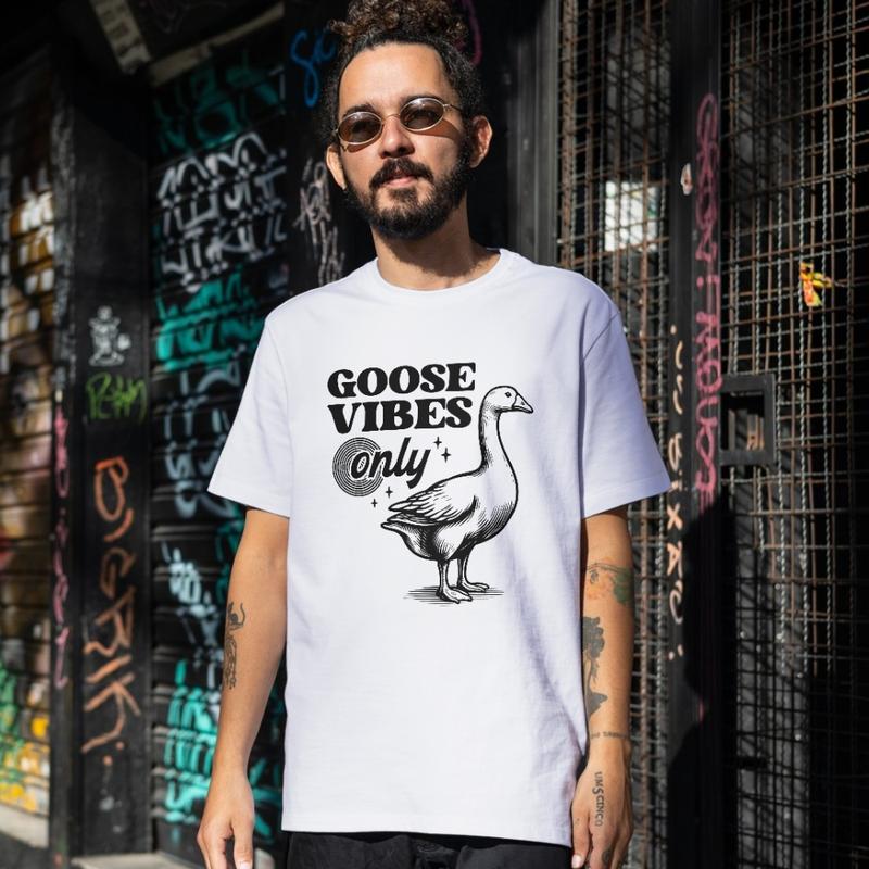 Áo Thun Nam Nữ Cổ Tròn Cao Cấp Minh Nhật 69 Phông Tay Ngắn Goose Vibes Only - Unisex