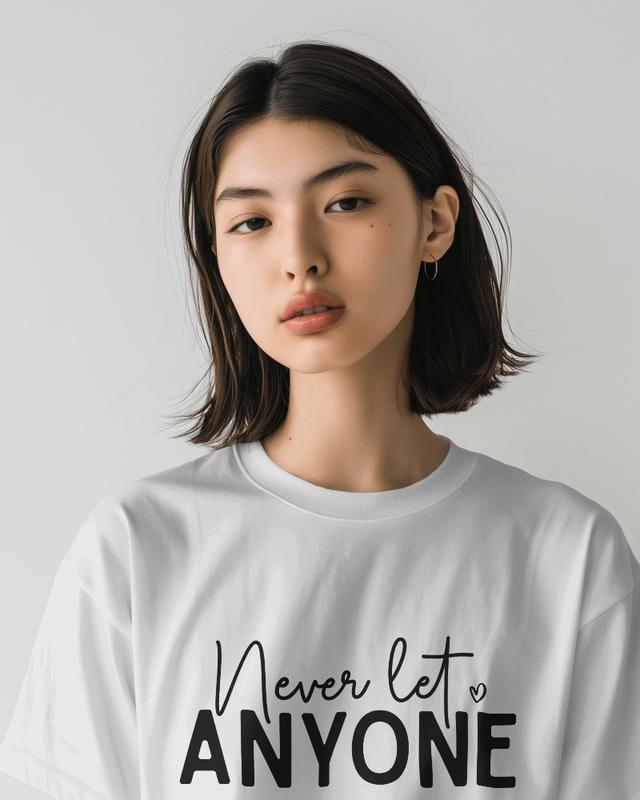 Áo Thun Nam Nữ Cổ Tròn Cao Cấp Minh Nhật 69 Phông Tay Ngắn Unisex Truyền Động Lực Never Let Anyone