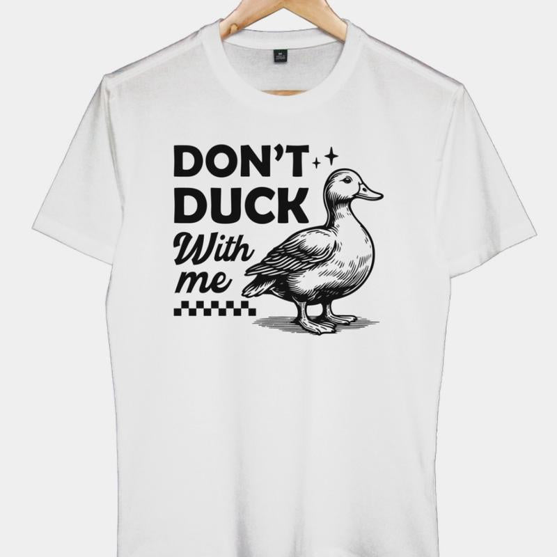 Áo Thun Nam Nữ Cổ Tròn Cao Cấp Minh Nhật 69 Phông Tay Ngắn Don't Duck With Me - Unisex