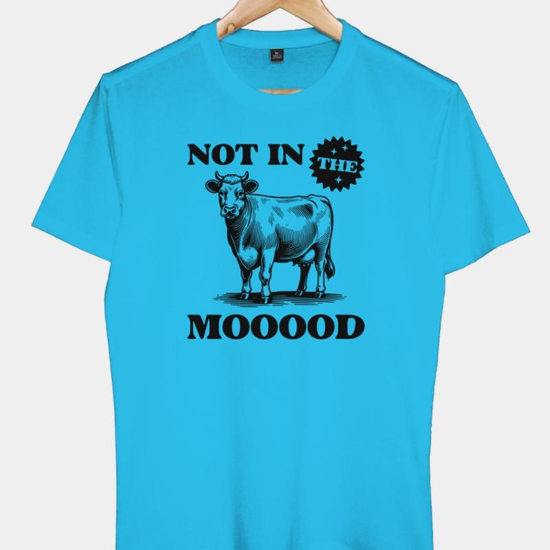 Áo Thun Nam Nữ Cổ Tròn Cao Cấp Minh Nhật 69 Phông Tay Ngắn Not In The Mooood - Unisex