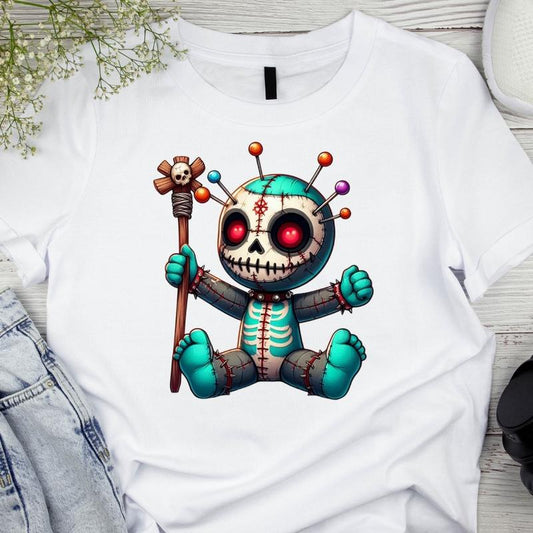 Áo Thun Nam Nữ Cổ Tròn Cao Cấp Minh Nhật 69 Phông Tay Ngắn Halloween Gothic Voodoo Doll - Unisex Menswear