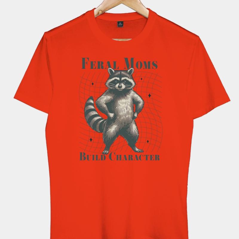 Áo Thun Nam Nữ Cổ Tròn Cao Cấp Minh Nhật 69 Phông Tay Ngắn Funny Raccoon Unisex