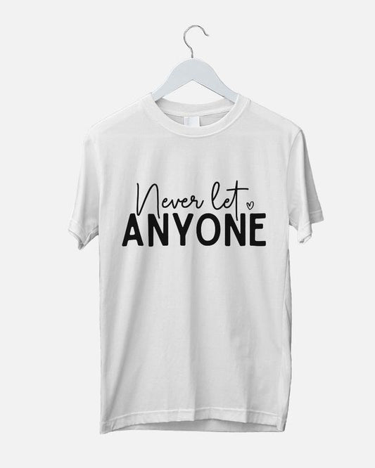 Áo Thun Nam Nữ Cổ Tròn Cao Cấp Minh Nhật 69 Phông Tay Ngắn Unisex Truyền Động Lực Never Let Anyone