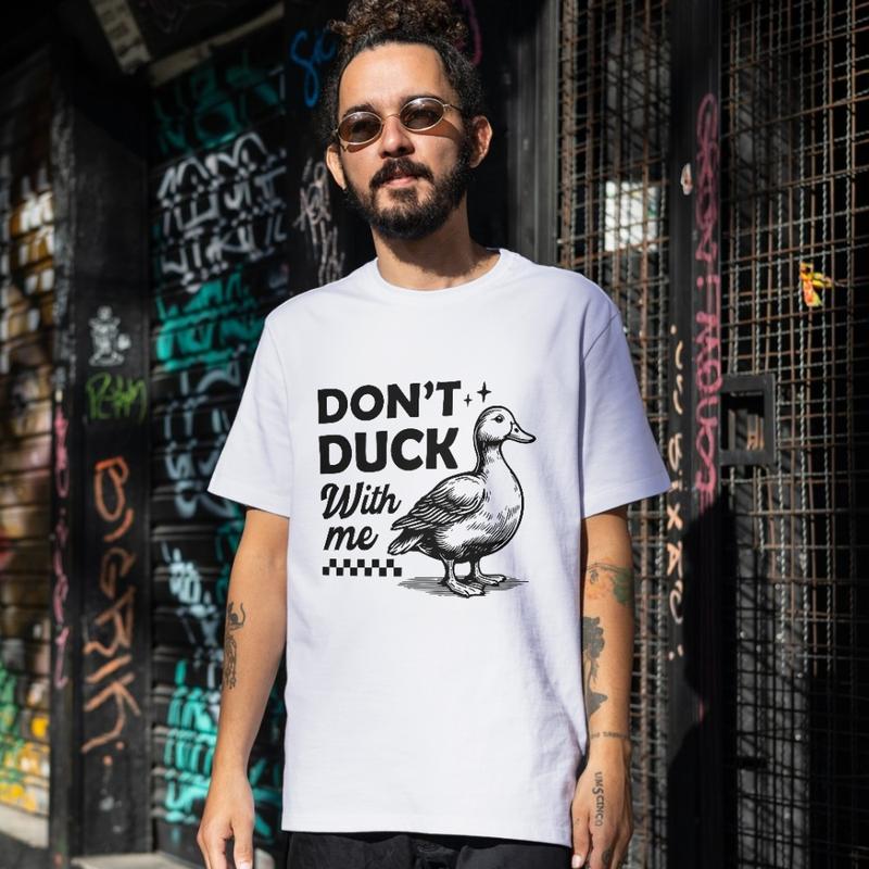 Áo Thun Nam Nữ Cổ Tròn Cao Cấp Minh Nhật 69 Phông Tay Ngắn Don't Duck With Me - Unisex