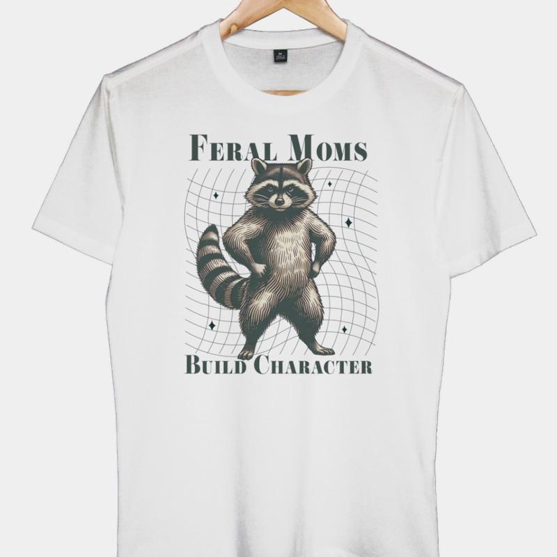 Áo Thun Nam Nữ Cổ Tròn Cao Cấp Minh Nhật 69 Phông Tay Ngắn Funny Raccoon Unisex